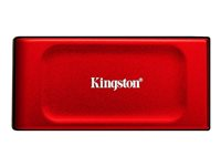 Kingston XS1000 - SSD - 2 TB - ekstern (bærbar) - USB 3.2 Gen 2 (USB-C stikforbindelse) - rød SXS1000R/2000G