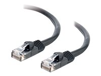 C2G Cat5e Booted Unshielded (UTP) Network Patch Cable - Patchkabel - RJ-45 (han) til RJ-45 (han) - 7 m - UTP - CAT 5e - formet, knastfri, strenget - sort 83186