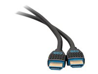 C2G 12ft 4K HDMI Cable with Ethernet - Premium Certified - High Speed 60Hz - HDMI-kabel med Ethernet - HDMI han til HDMI han - 3.66 m - afskærmet - sort - 4K support 50185