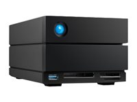 LaCie 2big Dock STLG40000400 - Harddisk-array - 40 TB - 2 bays (SATA-600) - HDD 20 TB x 2 - Thunderbolt 4, USB 3.2 Gen 2 (ekstern) - med 5 års Rescue Data Recovery Service Plan STLG40000400