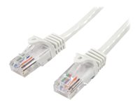 StarTech.com CAT5e Cable - 7 m White Ethernet Cable - Snagless - CAT5e Patch Cord - CAT5e UTP Cable - RJ45 Network Cable - Patchkabel - RJ-45 (han) til RJ-45 (han) - 7 m - UTP - CAT 5e - knastfri - hvid 45PAT7MWH