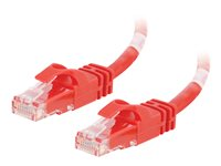 C2G Cat6 Booted Unshielded (UTP) Network Patch Cable - Patchkabel - RJ-45 (han) til RJ-45 (han) - 10 m - UTP - CAT 6 - formet, knastfri, strenget - rød 83452