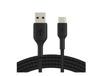 Belkin BoostCharge - USB-kabel - 24 pin USB-C (han) til USB (han) - 2 m - sort CAB002BT2MBK