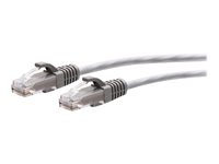 C2G 9ft (2.7m) Cat6a Snagless Unshielded (UTP) Slim Ethernet Network Patch Cable - Gray - Patchkabel - RJ-45 (han) til RJ-45 (han) - 2.7 m - 4.8 mm - UTP - CAT 6a - knastfri, formet - grå C2G30119