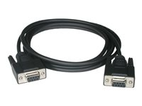 C2G - Nulmodem-kabel - DB-9 (hun) til DB-9 (hun) - 3 m - sort 81419