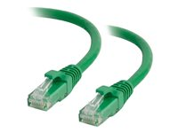 C2G Cat5e Booted Unshielded (UTP) Network Patch Cable - Patchkabel - RJ-45 (han) til RJ-45 (han) - 1 m - UTP - CAT 5e - formet, knastfri, strenget - grøn 83201