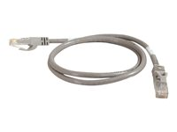 C2G Cat6 Booted Unshielded (UTP) Network Patch Cable - Patchkabel - RJ-45 (han) til RJ-45 (han) - 1.5 m - UTP - CAT 6 - formet, knastfri, strenget - grå 83367