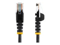 StarTech.com 7m Black Cat5e / Cat 5 Snagless Ethernet Patch Cable 7 m - Patchkabel - RJ-45 (han) til RJ-45 (han) - 7 m - UTP - CAT 5e - knastfri - sort 45PAT7MBK
