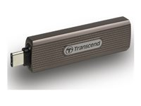 Transcend ESD330C - SSD - krypteret - 2 TB - ekstern (bærbar) - USB (USB-C stikforbindelse) - 256-bit AES - mørkegrålig brun TS2TESD330C
