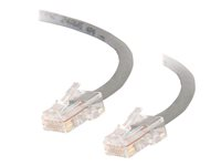 C2G Cat5e Non-Booted Unshielded (UTP) Network Patch Cable - Patchkabel - RJ-45 (han) til RJ-45 (han) - 7 m - UTP - CAT 5e - strenget, uniboot - grå 83006