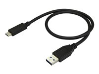 StarTech.com USB to USB C Cable - 1.6 ft / 0.5m - M/M - USB 3.1 (10Gbps) - USB-C to USB 3.1 - USB Type C to Type A Cable (USB31AC50CM) - USB-kabel - USB Type A (han) til 24 pin USB-C (han) - USB 3.1 Gen 2 - 50 cm - for P/N: 4SD4FCRU31C, HBS304A24A, M2E1BMU31C, M2E1BRU31C, PEXUSB311AC3, SDOCK4U313 USB31AC50CM