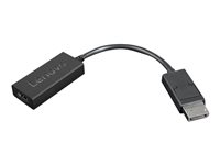 Lenovo - Videoadapter - DisplayPort han til HDMI hun - 22.5 cm - sort - 4K support 4X90R61023