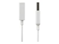 StarTech.com 3m White USB 2.0 Extension Cable Cord - A to A - USB Male to Female Cable - 1x USB A (M), 1x USB A (F) - White, 3 meter (USBEXTPAA3MW) - USB forlængerkabel - USB (hun) til USB (han) - USB 2.0 - 3 m - formet - hvid - for P/N: MSDREADU2OTG, USBEXTPAA1MW, USBEXTPAA2MW, USBPAUB1MW, USBPAUB2MW, USBPAUB50CMW USBEXTPAA3MW