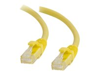 C2G Cat5e Booted Unshielded (UTP) Network Patch Cable - Patchkabel - RJ-45 (han) til RJ-45 (han) - 3 m - UTP - CAT 5e - formet, knastfri, strenget - gul 83244