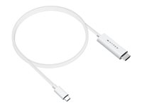 HyperDrive - Adapterkabel - 24 pin USB-C han til HDMI han - 2.5 m - hvid - 4K60 Hz support, DP Alt-tilstand support HD6007WHGL