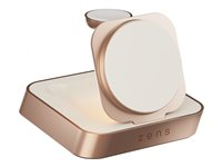 ZENS Nightstand Charger Pro 2 - Limited Edition - trådløs opladningsstander + AC-strømadapter - 20 Watt - Apple Fast Charge - kobber, hvid ZEDC28W/00