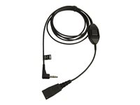 Jabra - Kabel til hovedsæt - Quick Disconnect han til mini-phone stereo 3.5 mm han - for Alcatel 8 Series IPTouch 4038, 4068 8735-019