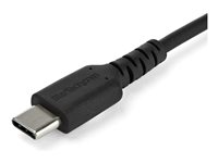 StarTech.com 2m USB C Charging Cable, Durable Fast Charge & Sync USB 2.0 Type C to USB C Laptop Charger Cord, TPE Jacket Aramid Fiber M/M 60W Black, Samsung S10, S20 iPad Pro MS Surface - Heavy Duty and Rugged - USB-kabel - 24 pin USB-C (han) lige til 24 pin USB-C (han) lige - USB 2.0 - 2 m - sort - for P/N: CDP2HDUACP2, SECTBLTDT, STNDTBLTMOB RUSB2CC2MB