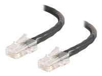 C2G Cat5e Non-Booted Unshielded (UTP) Network Patch Cable - Patchkabel - RJ-45 (han) til RJ-45 (han) - 50 cm - UTP - CAT 5e - strenget, uniboot - sort 83040