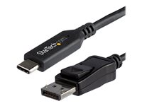 StarTech.com 6ft/1.8m USB C to DisplayPort 1.4 Cable, 4K/5K/8K USB Type-C to DP 1.4 Alt Mode Video Adapter Converter, HBR3/HDR/DSC, 8K 60Hz DP 1.4 Monitor Cable for USB-C and Thunderbolt 3 - 8K USB-C to DP Cable - Ekstern videoadapter - USB-C - DisplayPort - sort - for P/N: TB4CDOCK CDP2DP146B