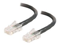 C2G Cat5e Non-Booted Unshielded (UTP) Network Patch Cable - Patchkabel - RJ-45 (han) til RJ-45 (han) - 20 m - UTP - CAT 5e - strenget, uniboot - sort 83049