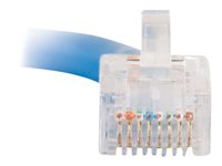 C2G Cat5e Non-Booted Unshielded (UTP) Network Patch Cable - Patchkabel - RJ-45 (han) til RJ-45 (han) - 3 m - UTP - CAT 5e - strenget, uniboot - blå 83024