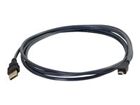 C2G Ultima - USB-kabel - USB (han) til mini-USB type B (han) - USB 2.0 - 5 m - formet - brunsort 29653