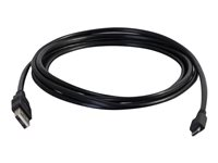 C2G 3ft USB to Micro B Cable - USB A to Micro USB Cable - USB 2.0 - M/M - USB-kabel - USB (han) til Micro-USB Type B (han) - 1 m - sort 27364