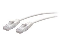 C2G 10ft (3m) Cat6a Snagless Unshielded (UTP) Slim Ethernet Network Patch Cable - White - Patchkabel - RJ-45 (han) til RJ-45 (han) - 3 m - 4.8 mm - UTP - CAT 6a - knastfri, formet - hvid C2G30185
