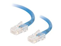 C2G Cat5e Non-Booted Unshielded (UTP) Network Patch Cable - Patchkabel - RJ-45 (han) til RJ-45 (han) - 1 m - UTP - CAT 5e - strenget, uniboot - blå 83021