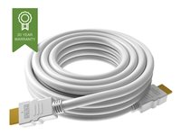 VISION Techconnect - HDMI-kabel med Ethernet - HDMI han til HDMI han - 0.5 m - hvid - 4K support TC 0.5MHDMI