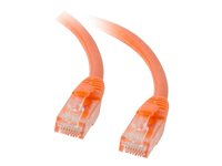 C2G Cat5e Booted Unshielded (UTP) Network Patch Cable - Patchkabel - RJ-45 (han) til RJ-45 (han) - 10 m - UTP - CAT 5e - formet, knastfri, strenget - orange 83609