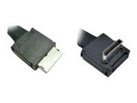 Intel OCuLink Cable Kit AXXCBL800CVCR - SAS internt kabel - 4i MiniLink SAS (SFF-8611) (han) lige til 4i MiniLink SAS (SFF-8611) (han) højrevinklet - 80 cm AXXCBL800CVCR