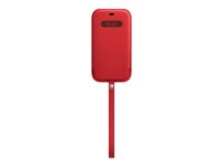 Apple - (PRODUCT) RED - beskyttende ærme til mobiltelefon - med MagSafe - læder - rød - for iPhone 12 Pro Max MHYJ3ZM/A
