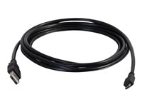 C2G 6.6ft USB to Micro B Cable - USB A to Micro USB Cable - USB 2.0 - M/M - USB-kabel - USB (han) til Micro-USB Type B (han) - 2 m - sort 27365