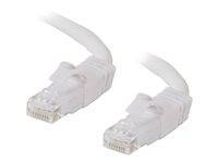 C2G Cat6 Booted Unshielded (UTP) Network Patch Cable - Patchkabel - RJ-45 (han) til RJ-45 (han) - 1.5 m - UTP - CAT 6 - formet, knastfri, strenget - hvid 83487