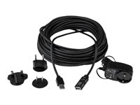 StarTech.com 10m USB 2.0 Active Extension Cable M/F - 10 meter USB 2.0 Repeater / Extender Cable USB A (M) to USB A (F) 10 m Black - 3 ft (USB2AAEXT10M) - USB forlængerkabel - USB (hun) til USB (han) - USB 2.0 - 10 m - aktiv - sort - for P/N: LTUB1MBK, SVA5H2NEUA, UUSBOTG USB2AAEXT10M