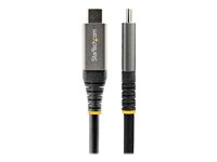StarTech.com 6ft (2m) USB C Cable 5Gbps, High Quality USB-C Cable, USB 3.1/3.2 Gen 1 Type-C Cable, 100W (5A) Power Delivery Charging, DP Alt Mode, USB C to C Cord, Charge & Sync - Thunderbolt 3 Compatible (USB315CCV2M) - USB-kabel - 24 pin USB-C (han) til 24 pin USB-C (han) - USB 3.1 Gen 2 / Thunderbolt 3 / DisplayPort 1.4 - 2 m - 8K30 Hz support, USB Power Delivery (5 A, 100 W) - grå, sort - for P/N: DK30C2DAGPD, DK30C2HAGPD USB315CCV2M