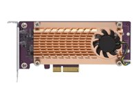 QNAP QM2-2P-244A - Lagringskontrol - PCIe - lavprofil - PCIe 2.0 x4 - for QNAP TS-1232, 1277, 253, 453, 473, 677, 832, 853, 877, 977, TVS-2472, 473, 673, 872, 873 QM2-2P-244A