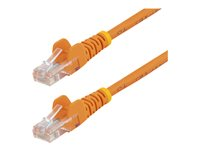 StarTech.com 5m Orange Cat5e / Cat 5 Snagless Ethernet Patch Cable 5 m - Patchkabel - RJ-45 (han) til RJ-45 (han) - 5 m - UTP - CAT 5e - strenget, knastfri - orange 45PAT5MOR