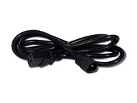 APC - Strømkabel - IEC 60320 C19 til IEC 60320 C14 - 2 m - sort - for P/N: SCL500RMI1UC, SCL500RMI1UNC, SMTL750RMI2UC, SRT1500RMXLI, SRT1500XLI, SRT2200XLI-KR AP9878
