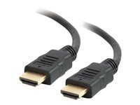 C2G 1.5ft HDMI Cable - High Speed 4K HDMI Cable - HDMI Cable with Ethernet - 4K 60Hz - M/M - HDMI-kabel med Ethernet - HDMI han til HDMI han - 45.7 cm - afskærmet - sort 50606
