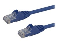 StarTech.com 1m CAT6 Ethernet Cable, 10 Gigabit Snagless RJ45 650MHz 100W PoE Patch Cord, CAT 6 10GbE UTP Network Cable w/Strain Relief, Blue, Fluke Tested/Wiring is UL Certified/TIA - Category 6 - 24AWG (N6PATC1MBL) - Patchkabel - RJ-45 (han) til RJ-45 (han) - 1 m - UTP - CAT 6 - formet, knastfri - blå N6PATC1MBL