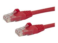 StarTech.com 2m CAT6 Ethernet Cable, 10 Gigabit Snagless RJ45 650MHz 100W PoE Patch Cord, CAT 6 10GbE UTP Network Cable w/Strain Relief, Red, Fluke Tested/Wiring is UL Certified/TIA - Category 6 - 24AWG (N6PATC2MRD) - Patchkabel - RJ-45 (han) til RJ-45 (han) - 2 m - UTP - CAT 6 - knastfri - rød N6PATC2MRD