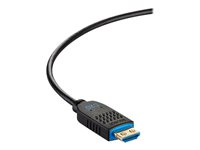 C2G 20ft (6.1m) C2G Performance Series High Speed HDMI Active Optical Cable (AOC) - 4K 60Hz Plenum Rated - High Speed - HDMI-kabel - HDMI han til HDMI, 24 pin USB-C - 6.1 m - sort - plenum, Active Optical Cable (AOC), 4K60 Hz support C2G41481