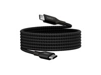 Belkin BoostCharge - USB-kabel - 24 pin USB-C (han) til 24 pin USB-C (han) - USB 2.0 - 2 m - op til 240 W strømforsyningssupport - sort CAB015BT2MBK