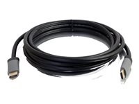 C2G 5ft 4K HDMI Cable with Ethernet - High Speed - In-Wall CL-2 Rated - M/M - HDMI-kabel med Ethernet - HDMI han til HDMI han - 1.52 m - afskærmet - sort - 4K support 50626