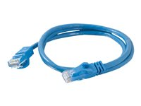 C2G Cat6 Booted Unshielded (UTP) Network Patch Cable - Patchkabel - RJ-45 (han) til RJ-45 (han) - 100 m - UTP - CAT 6 - formet, knastfri, strenget - blå 83397