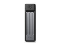 Seagate Ultra Compact STMX2000400 - SSD - 2 TB - ekstern (bærbar) - USB 3.2 Gen 2 (USB-C stikforbindelse) - mørkegrå - med Seagate Rescue Data Recovery STMX2000400