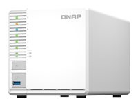 QNAP TS-364 - NAS-server - 3 bays - SATA 6Gb/s - RAID 5 - RAM 8 GB - 2.5 Gigabit Ethernet - iSCSI support TS-364-8G